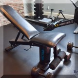 X03. Vectra adjustable weight bench. 